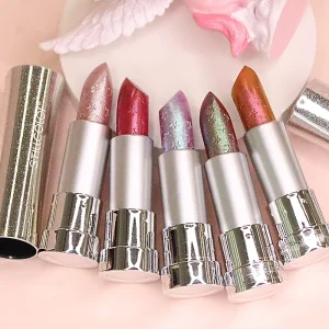 High Pigment OEM Private Label Mineral Glitter Waterproof Vegan Cruelty Free Creamy Soft Lipstick