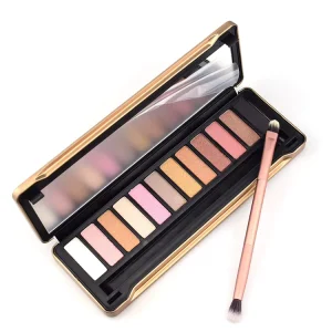 High Pigment Private Label Romantic 12 Color Eyeshadow Palette With Mirror and Brushes