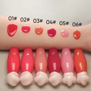 High Pigment Shine Glossy Lip Gloss 6 Color Mint Cooling Plump Lip Glaze Lip Makeup