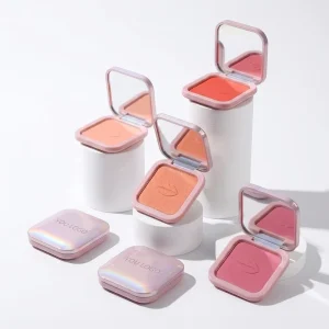 High Pigmented Blush Powder Pink Shimmer Blush Palette Private Label Cosmetics Vegan Creamy Long Lasting Makeup Blush