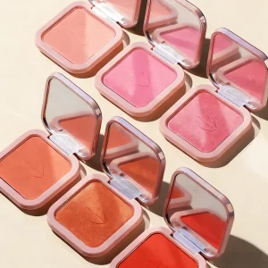 High Pigmented Blush Powder Pink Shimmer Blush Palette Private Label Cosmetics Vegan Creamy Long Lasting Makeup Blushes
