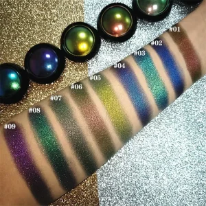 High Pigmented MultiChrome Eyeshadow Powder MultiChrome Shifting Pigments Duochrome Chameleon Eyeshadow Infinite Chrome Powder