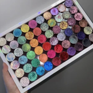 High Pigments Eye Makeup Color Change Powder Long Lasting Metallic Multichrome Pressed Single Chameleon Eyeshadow