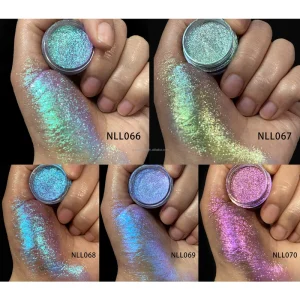 High Quality 5 Colors Cosmetic Grade Duochrome Chameleon Effect Eyeshadow Loose Pigment Powder Candy Color Shift for Nail Makeup