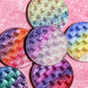 High Quality 5 in 1 Multi Chrome Eyeshadow Palette Color Shifting Glitter Eyeshadow