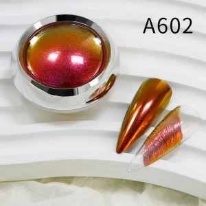 High Quality Aurora Chrome Chameleon Pigment Nail Powder Color Shift Iridescent for Cosmetics Automotive Chrome Powder