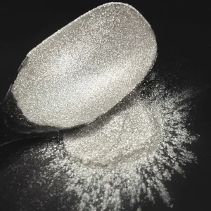 High Quality Cosmetic Grade Silver Glitter Pigment Mirror Chrome Metallic Silver Eyeshadow Pigment for Nail Art