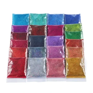 High Quality Craft Glitter Epoxy Craft Nail Face Body 60g Bagged Extra Fine Holographic Glitter Powder