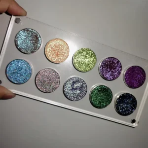 High Quality Custom 10 Color Arcly Duochrome Vegan Multichrome High Pigmented Makeup Private Label Eye Shadow Palette