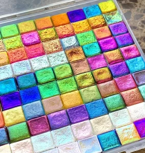 High Quality Gloss 100 Colors Chameleon Aurora for Watercolor Chameleon Pearl Pigment Powder