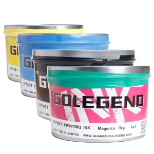 High Quality Gloss CMYK Solvent Ink Process Sheet fed Offset Printing Ink Quick Drying Pigment Solvent