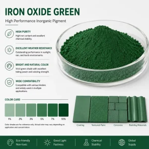 High Quality Green Iron Oxide Pigments Powder Used In Floor Paint Colored Bricks