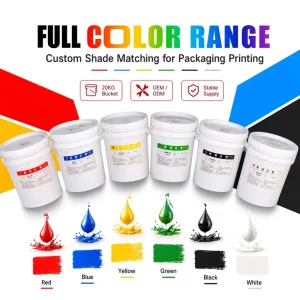 High Quality HJ012 Quick Drying High Concentration Water Based Pigment for Flexographic Printing 20KG Packaging