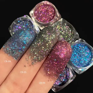 High Quality Holographic Duochrome Metallic Chameleon Pigment Cosmetic Grade Highlighter Loose Eyeshadow Pigment
