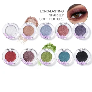 High Quality Multi Chrome Single Eyeshadow Glitter Pigment Eyeshadow High Performance Satin Single Shimmer Eyeshadow