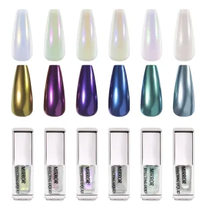 High Quality New ColorMark Nail Art Liquid Magic Mirror Powder High Shining Ice Muscle Fly Fairy Powder Chrome Mirror Effect