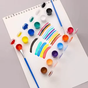 High Quality Non Toxic 3ml Watercolor Acrylic Paint Set for School Kids 6 Colors for Canvas Paper Glass for Promotions