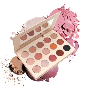 High Quality OEM ODM Matte Eyeshadow Palette with Metallic and Shimmer Finish Nature Colors for All Skin Tones Powder Form