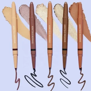 High Quality Private Label 2 in 1 Makeup Eye Liner Pencil Waterproof Eye Shadow Eyeliner Pen Shimmer Duochrome Vegan Eyeshadow