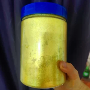 High Quality Sparkle Synthetic Crystal Mica Gold Powder Pearlescent Pigments for Paint Tumblers Decorating Candle Making