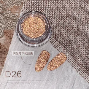 High Quality Sparkling Nail Powder Silver Reflective Nail Art Glitter Shiny Pigment for Nails Decorations