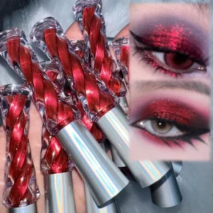 High Quality Vegan Makeup Cosmetic Private Logo Multichrome Liquid Eyeshadow Long lasting Shimmer Christmas Eye Shadow Pigments