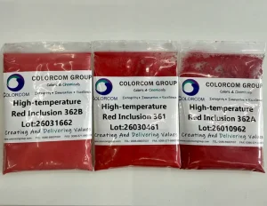 High Temperature 1350°C Ceramic Pigment for Glaze and Under Glaze Red and Yellow Inclusion for Ceramic and Glass