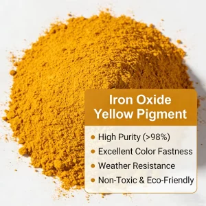 High Temperature Industrial Grade Iron Oxide Yellow Inorganic Pigment for Ceramic Concrete Cement Products