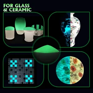 High Temperature Resistant Photoluminescent Glow in the Dark Pigment for Glass and Ceramic Glaze