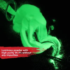 High Temperature Resistant Super Bright Luminous Powder Long Lasting 200 Mesh Material Oily Yellow Green Plastic Rubber Pigment