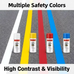 High Visibility Inverted Marking Spray Paint Fluorescent Aerosol Road Line Marking Paint for Construction and Surveying