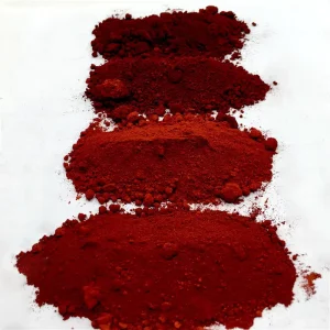 High color strength iron oxide red pigment weather resistant and non fading plastic rubber colored asphalt color powder