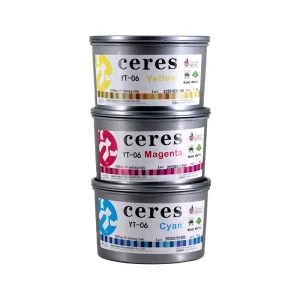 High demand Ceres YT 06 Soybean Offset Printing Ink Non toxic Yellow Cyan Black Magenta