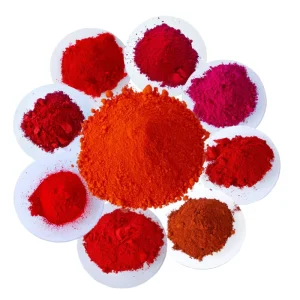 High purity and high coloring power cosmetic grade iron oxide pigments are used for blush powder lipstick coloring