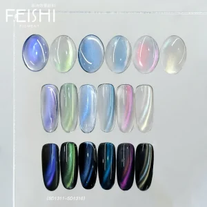 High quality Dual light cat Eye Powder Chrome Nail Pigments Ideal for Beauty Products and Nail Gel Polish Decoration