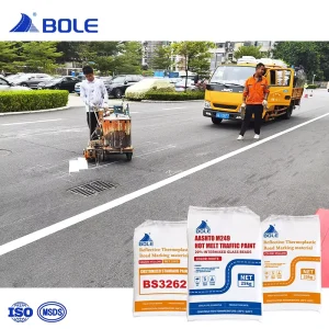 Highly Reflective White Road Line Marking Paint Fast Drying in 3 to 5 Minutes