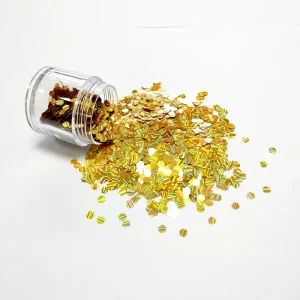 Holographic Glitter Bulk Decorations Mixed Shape Fine Cosmetic Solvent Resistant Powder Christmas Party Color Shifting