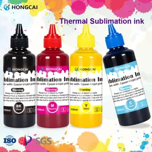 Hongcai Factory 100ml for Sublimation Ink for I3200 4720 1600 L805 L1800 Printer 4 Color Transfer Printing Ink