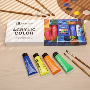 Hot New Product High Coverage 12 Colors 30ML Basic Acrylic Color Paint For Student
