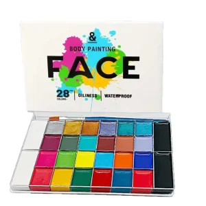 Hot Selling Non Toxic Water Based Paint 26 Color Multi Color 12ml Body Painting Pigment Set for Makeup Painting