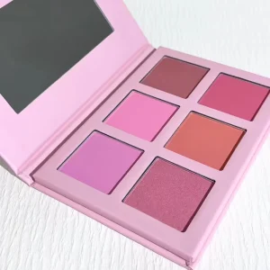 Hot Selling Pink Eyeshadow Blush Palette Custom Logo Color Optional Vegan Cosmetics Matte Powder