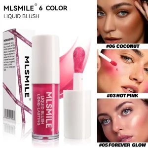 Hot selling liquid blush for brightening and brightening the face 6 color eyeshadow contour blush cream