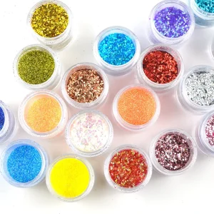 INTODIY Bulk Fine Glitter Powder for Pearl Pigment Glitter Sparkle Color Epoxy Resin Craft Nail Art
