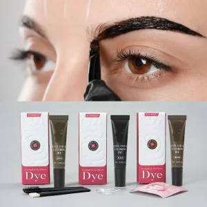 Iconsign 10ml Black Brown Coffee Tint Henna Dye Brow Camellia Extract Lash Tint with OEM Service
