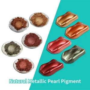 Industrial Grade High Concentration Metallic Golden Pearlescent Pigment for Furniture Paint