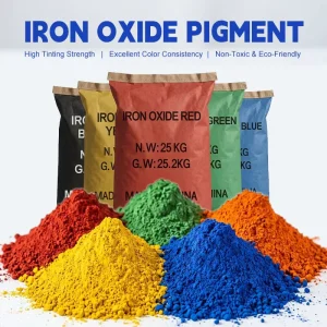 Inorganic Pigment Iron Oxide for Glass Production Ceramic Glaze Engineering Material High Purity Fe2o3 Powder Price