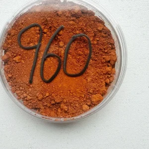 Iron Oxide Fe2O3 Orange Inorganic Pigment Coating Pigment for Leather High Quality Shenhong Brand Model 960