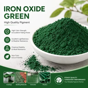 Iron Oxide Green 5605 Inorganic Pigment for Ceramic Glaze Enamel Roofing Asphalt Concrete