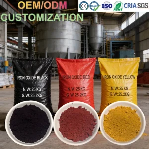 Iron Oxide Green and Blue Fe2O3 Pigment for Paint, Coating, and Construction, 25 kg Bag