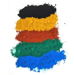 Iron Oxide Pigment Powder, Multicolor Red, Yellow, Black, Blue and Green, for Concrete